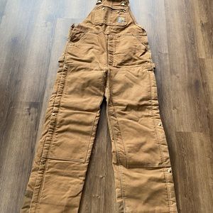 Men’s Carhartt R41 insulated overalls. Full Zip legs. No dirt / wear. Size 38x34